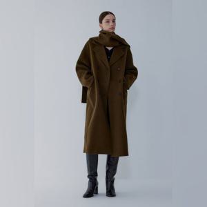 [보브]캐시미어 블렌드 머플러 세트 롱 코트  7155416009