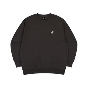 캉골긴팔티 CQK KQFC-RT17600CH 로고 패치 스웨트셔츠 1760 차콜
