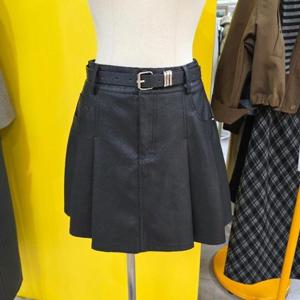 르피타 DP01 플레어 레더스커트 L254BSKA05