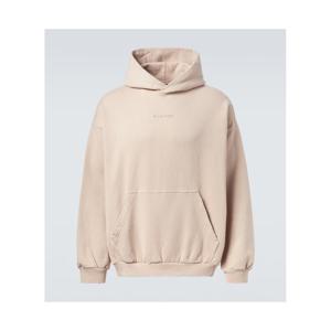 발렌시아가 로고 코튼 플리스 후디 P01057351