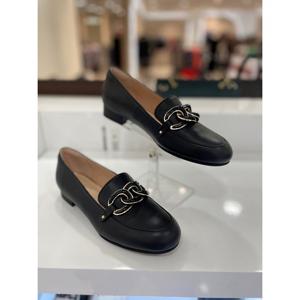 [에스콰이아(여성화)]여성 3cm 금장 장식 플랫 로퍼-EQDFHQ700BK