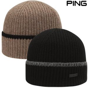 PBS 남성 라인 배색 니트 비니 111E4CP304