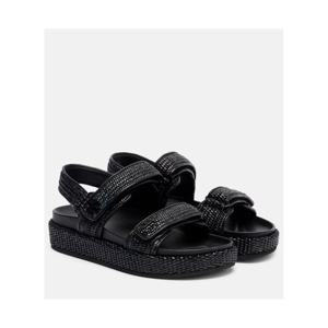 토리버치 라피아 레더 샌들 P01058031