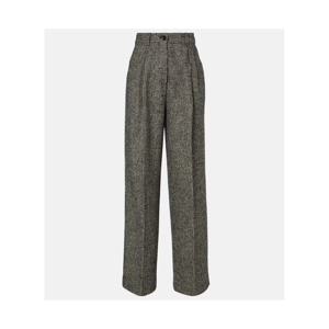 돌체앤가바나 플리츠 울 블렌드 와이드 팬츠 P01052488