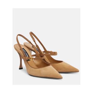 돌체앤가바나 DG 90 스웨이드 슬링백 펌프스 P01075304