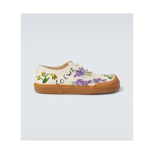 로에베 Terra Vulca 엠브로이더리 캔버스 스니커즈 P01048315
