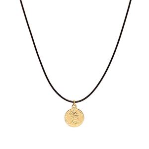 그레이스켈리 골드 코인 끈 목걸이 NK1192