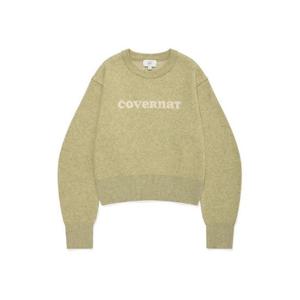 커버낫긴팔티 JQS CO2404KT81-LN 우먼 쿠퍼 로고 니트 Light Green
