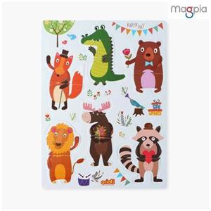 두조각자석퍼즐 아리아띠 두조각 자석퍼즐 OPP 동물 1P 학습자석