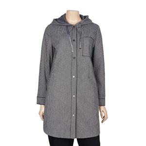 [프렐린]탈착후드 잔체크 자켓.RJC224010