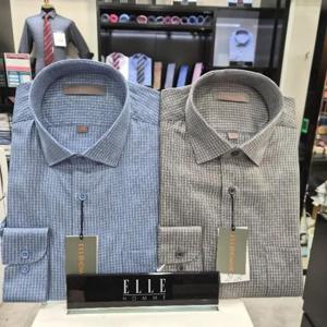 엘르옴므 sh06 엘르옴므 남성셔츠 PC선염체크EBEFR1122 EBEFR1122