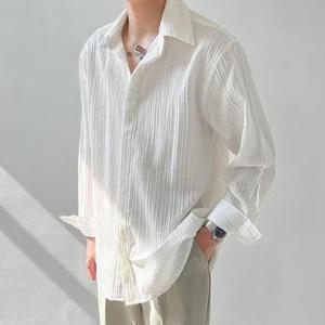 남성 2컬러 가을 세로 패턴 긴팔 셔츠 DHH-C45