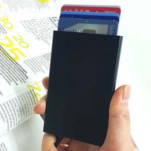 슬라이드 자동카드지갑 / 남자 여자 반지갑 사원증