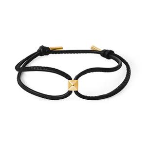 발렌티노 3Y2J0Q94 KXG K7J 락스터드 가죽 팔찌