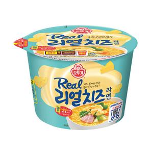 컵라면 큰사발 오뚜기 리얼치즈라면 120g 12개