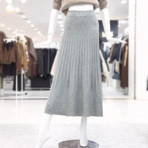 abfz sh06 심플 밴딩 롱 니트 스커트 SLBHA1S33A