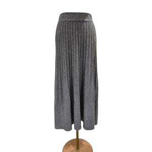 [에이비에프지]플리츠 A라인 니트 스커트 AGNA1HS33A