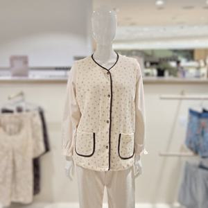 [바바라] 홈웨어 누빔 면 겨울 김장 할머니 여성 조끼 AGW4616 BG