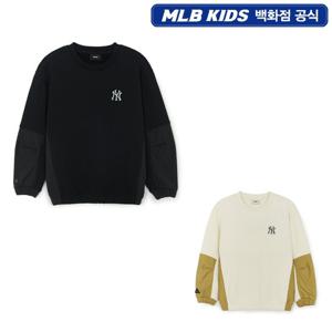 MLB키즈 아웃도어 베이직 우븐 컬러 블럭 맨투맨 7AMTB1956