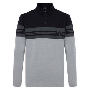 [와이드앵글]남성 CO 어깨 배색 보더 폴로 티셔츠 M.GREY(WMU25271MK)