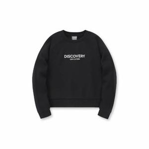 디스커버리긴팔티 BQK DWMT41044-BKS 여성 세미크롭 맨투맨