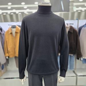 [앤드지]기본 핏 터틀넥 플레인 니트 JBSF4EU1004 BK