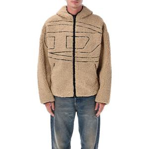 디젤 지퍼 후드 플리스 재킷 A18947 0KIBT5FQ