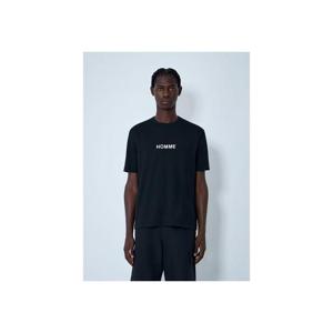 25 FW 꼼데가르송 남성 코튼 저지 티셔츠 cdh0162006blk