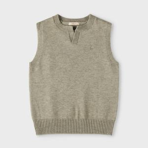 빠니깔레 멜란지 오픈형 카라 베스트 M-QNIT63