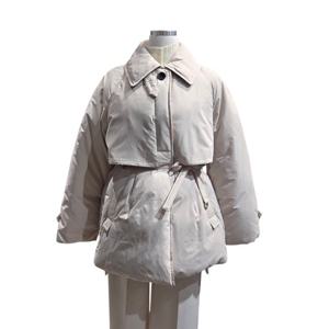 [쥬크]코듀로이 배색 카라 날개 구스 패딩     Z254PSG810