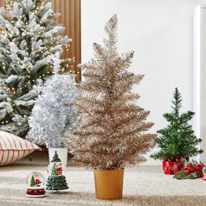 [모던하우스] 미니 트리 60cm 로즈골드 골드팟