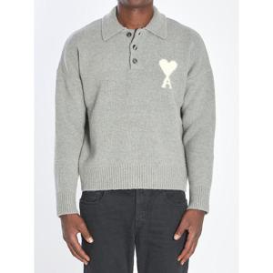 26SS 아미 Ami De Coeur 울 폴로 셔츠 UPL408KN0135058 TP567482159