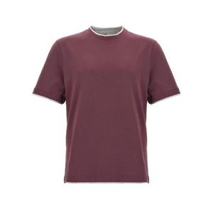 26FW 브루넬로 쿠치넬리 Double Layer T 셔츠 M0B137427CTF75 TP565322601