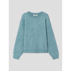 (215Y51AY1Q) [에잇세컨즈] 부클 라운드 니트  스카이블루