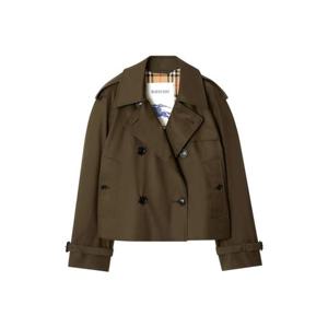 버버리 더블 브레스티드 크롭 트렌치재킷 8123745