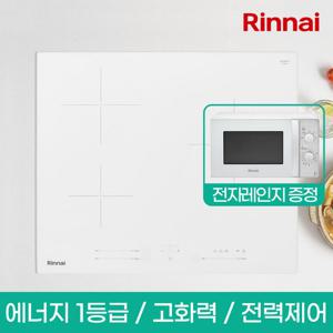 (25년 신제품) 린나이 1등급 빌트인 3구 화이트 인덕션 전기레인지 IHC60PW (자가설치/택배발송)