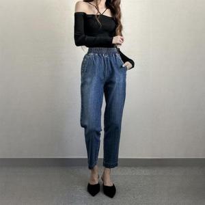 빅사이즈 502 포켓스판밴딩데님팬츠 DLOP017