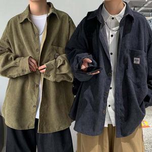 남성 오버핏 골덴 남방 URK-054