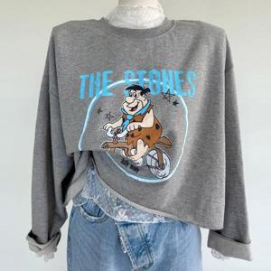 빅사이즈 511 스톤즈컷팅크롭티셔츠 DVDV571