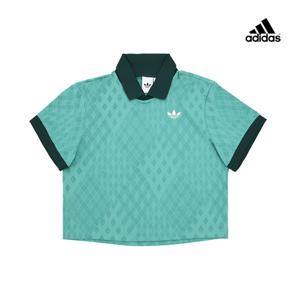 아디다스 오리지널 여성 테니스 반팔 카라 티 JM4735