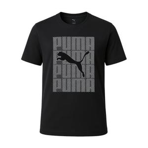 [푸마 주니어]푸마 그래픽 워딩 반팔티 블랙 684825-01