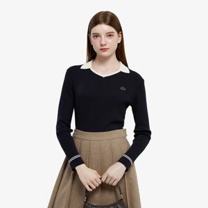 [라코스테공식] 여성 V넥 카라 긴팔 스웨터 AF704E-55N HDE