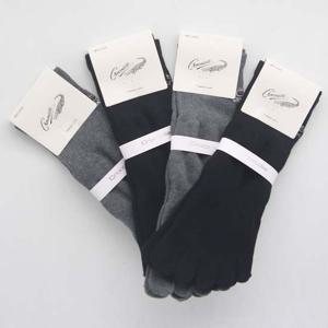 크로커다일 남자 발가락양말 중목 무지 1켤레