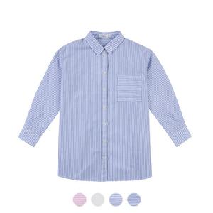 [탑텐키즈][탑텐키즈] 여아 포플린 롱 셔츠_MKZ1WC2002