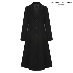 [미니멈]캐시미어 카라 플레어 코트 MZDGWL0970