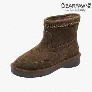 [베어파우(슈즈)]여성 BRIAR 브라이어 소가죽 키높이 스티칭 양털 부츠 (K3045352RD-W-EGR