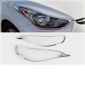 (램프 몰딩) 2014 더뉴 아반떼MD 크롬 헤드램프 몰딩 자동차용품 익스테리어용품 익스테리어몰딩 커버 헤드램프 헤드라이트 헤드램프몰딩