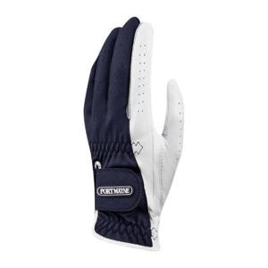 포트메인골프장갑 NQC T3341PGL01NVY RUBBER WAPPEN LEATHER GLOVE (LEFT) - NAVY (MEN)