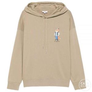 메종키츠네 원피스드 폭스 오버 후드 티셔츠 베이지 PM00707KM0340-0302