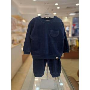 아가방 세이브존03 아가방 블루 콜드 폴 벨로아 상하복세트 A01Q753003GA